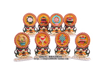 Resin religious supplies gluttonous eight auspicious ornaments crafts living room jewelry table ornaments 6 inch set price