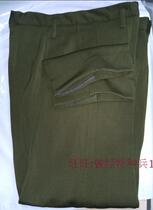 Stock old-fashioned 87-style land school official horse pants winter clothes pants land school official full wool pants army green