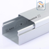 30 * 20 clear wire trunking invisible wire routing tank metal trunking aluminium alloy trunking clear wall household