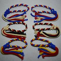 High quality cotton ancient Muay Thai color arm hoop red white and blue 3-color mixed auspicious ring Muay Thai eight rings arm ring