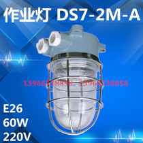 Marine watertight work incandescent lamp DS7-2M-A protection class IP56 waterproof cabin roof deck shaft tunnel furnace chamber lamp