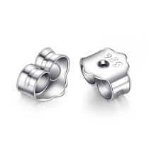 s925 pure silver ear plugs with simple and small butterfly earplugs earbuds earrings earrings earrings special accessories Chauts