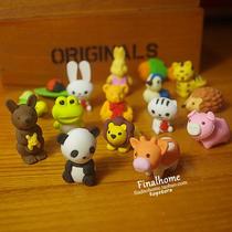 Zoo eraser Zoo baby lion panda giraffe Creative Assembly modeling stationery toy gift