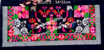 Ethnic wind machine embroidery cross stitch floral dress design bag graduation handmade DIY accessories