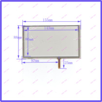 6 2-inch welded touch screen 155*88 four-wire resistance screen car navigation DVD industrial control universal