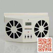 Double-exhaust fan ventilator upscale solar energy rechargeable car ventilator cooler exhaust heat ventilation air conditioning