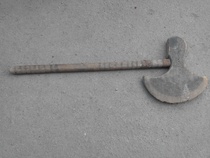 Wood axe of the Republic of China wood and axe made by the people hand-made wood and wooden wooden carving old object package fidelity