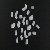 Glasses accessories nose card type snap-in clip-in-mouth soft silicone frosted rectangular nose pad leaf nose pad nose clip