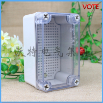 Waterproof case 80 * 130 * 70 waterproof splash-proof sealing box transparent plastic socket concealed box junction box with base plate