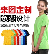 Custom round neck short sleeve custom T-shirt Class suit Cultural shirt Advertising shirt workwear diy team suit Printed LOGO