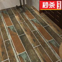 150 × 800mm personality graffiti wood grain brick restaurant clothing store bar non-slip wear-resistant retro imitation wood grain tile