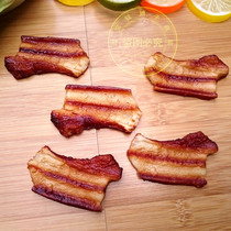 Simulation of pork belly model fake bacon food shooting props toy decoration environmentally friendly silicone odorless childrens education