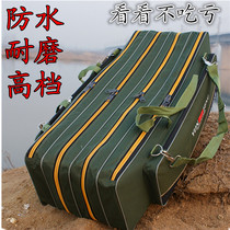 Fishing gear bag Oxford cloth four-story 80cm 90cm fishing rod fishing pole bag pole bag fishing bag fishing bag