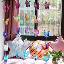 Pearl Thousand Paper Crane Origami finished thread room decoration wedding event shop creative hanging craft gift