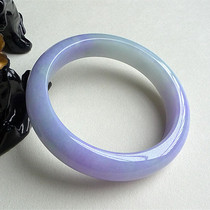 Old pit Myanmar Natural violet jade bracelet ice species floating flower A goods jade bracelet women special with certificate KH666