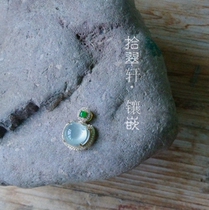 18K gold pit with a deliberate link inlaid with the crater of 18K gold pit