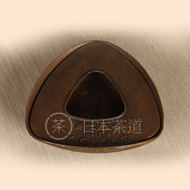 Japan bottom belt Hall Japan completed memorial mouth three edge back corner fine wood plain old ashtray