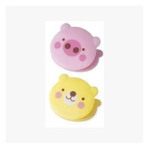 Deli cartoon suit ticket holder 9493 piggy and bear cute color ticket holder 4 packs 4 yuan