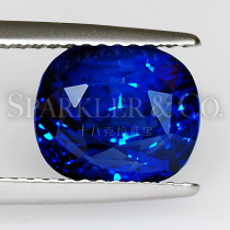 GRS Certificate 4 70 carat cushion-shaped natural Royal Blue Sapphire bare stone inlaid with custom ring face) Spot