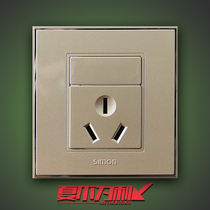 Simon Switch Socket 56 Series Champagne Gold 16A Three holes with open air conditioning inserts 86 Type with open V51682-56