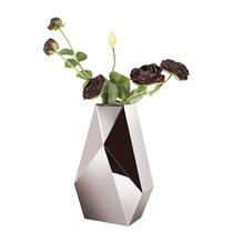 Stainless steel vase special-shaped flower metal flower pot countertop diamond flower insert simulation floral decoration new product