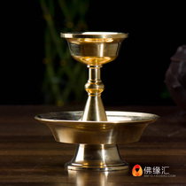 Tibetan Buddhism Tantric Brass Protector Cup for Buddha Seiko Polishing for Cup 10 5cm thick thick trumpet