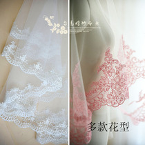 Taiwan DIY court European style 976 veil wedding dress skirt lace car bone lace silver thread clothing decoration accessories