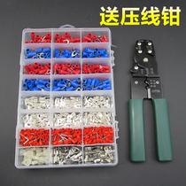 ot cold press terminal wire ear nose plug spring pressure wire cap wire connector combination set 24 in 1