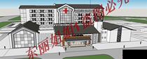 Modern Chinese-style Orthopedic Hospital building (including sucad)] building dwg drawings