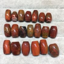 Natural Warring States Red Agate Barrel Beads B04A-1 GIC Identification of Gems and Jade Specimens Jade Lovers