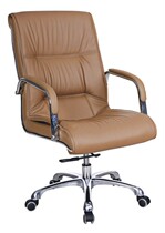 Qingdao office furniture modern class chair computer chair fashion steel foot lifting leather chair boss office swivel chair