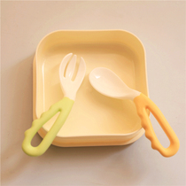 Baby Training Fork Spoon Set Kids Learn to Eat Meals with Left Spoon Baby Safety Tableware Fork Spoon