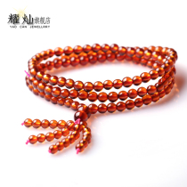Yao Can Orange Red Pomegranate Stone Multilayer Bracelet Woman Necklace Garnet Hand Strings Crystal Jewellery