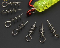 20 One pack of Luya accessories lock needle soft bait with spring pin anti-hanging bottom crank hook lead hook suitable for fishing