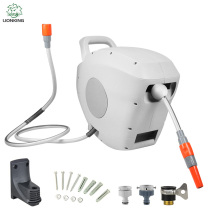 Automatic telescopic recycling reel car washing water pipe car storage rack winding pipe gardening sprinkler water drum water gun