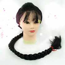 Drama Tiemei headdress dance performance braid wig Xier big braid headgear Anti-Japanese war maid wig braid