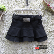 2020 autumn and winter new low-rise denim short skirt womens black short skirt Korean skirt tutu thin A-line skirt