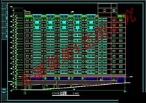 Building CAD drawing of a 12-story student dormitory building] Building dwg drawing