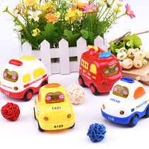 Baby boy police car music inertia car baby car Children puzzle girl model digging machine toy car