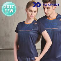 2017 autumn and winter New Korean YD SPORT badminton suit ladies quick-dry sweat absorption sports short sleeve t-shirt s