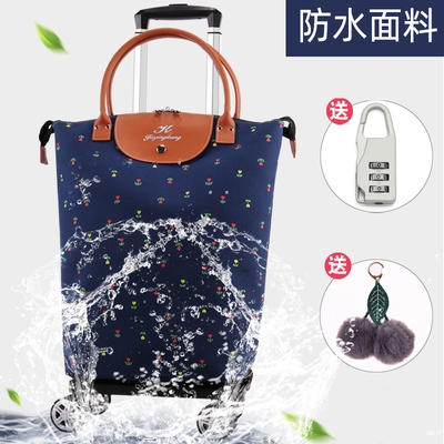 Shopping cart trolley Portable small shopping cart Hand trolley Light trolley car detachable folding