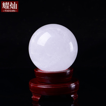 Yaocan white crystal ball white ice ball has a demand for home company office shop wealth ornaments