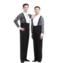 Dai's dance suit modern dance tuxedo national standard dovetail pants imported stretch