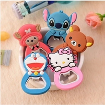 1515 Cute Cartoon Silicone Multifunction Bottle Opener Beer Keter Bottle Opener Freezer Sticker