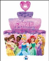 Imported Princess Cake Aluminum Foil Balloon Princess Birthday Cake Steamball Woman Baby Birthday Cake Aluminum Film Balloon