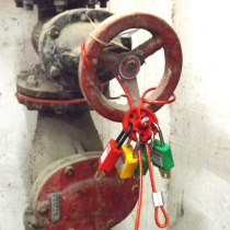 duke Adjustable Universal wheel insulated cable lock Equipment shutdown safety management lock c14