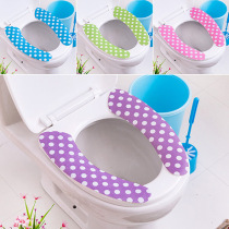 Universal non-trace adhesive toilet seat cushion warm toilet cushion warm in winter can be washed repeatedly