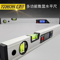 Tianmu brand high-precision magnetic electronic digital display horizontal ruler 400mm inclinometer angle gauge for decoration angle ruler slope meter