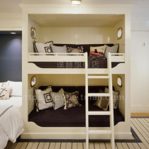 Childrens bunk bed bunk bed solid wood multifunctional childrens mother bed modern simple second floor upper and lower bunk 1 5 meters