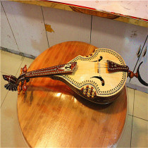 Xinjiang musical instrument Huxitar Uyghur musical instrument pure handmade solid wood musical instrument high-grade handicraft decoration ornaments